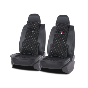 Accesorios para asientos de <span class=keywords><strong>coche</strong></span> clásicos, fundas universales de cuero PU para asientos de <span class=keywords><strong>coche</strong></span>, accesorios de Interior para Volvo/Toyota, superventas de <span class=keywords><strong>Amazon</strong></span> - Product Image 2