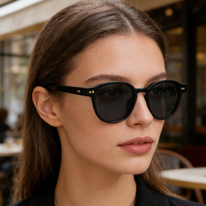 Lunettes de <span class=keywords><strong>soleil</strong></span> unisexes polarisées style vintage, monture carrée pleine en acétate de luxe, protection UV400, tendance 2026 - Product Image 3