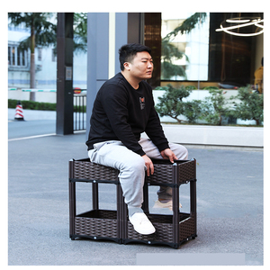 Plastic Raised <b>Garden</b> Bed, Self-Watering Elevated Planter Box Kit With Legs and Drainage Holes for Flowers, Fruits Etc - Product Image 3