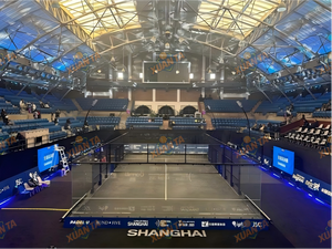 <span class=keywords><strong>Terrain</strong></span> de <span class=keywords><strong>padel</strong></span> panoramique professionnel extérieur avec toit en tente et équipement - Product Image 5