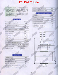 ITL15-2 <span class=keywords><strong>triode</strong></span> de puissance pour chauffage HF industriel - Product Image 3