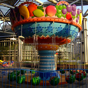 Silla voladora de 16 a 36 asientos, parque de atracciones con temática de sandía, atracciones al aire libre, fibra de vidrio duradera, materiales metálicos de acero, venta - Product Image 5