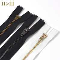 IIZII usine pas cher prix 4.5 YG antique laiton métal pantalon de survêtement fermeture éclair pour hommes