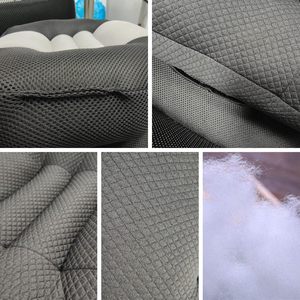 Cojín elevador de altura para asiento de <span class=keywords><strong>coche</strong></span>, cojín portátil de malla transpirable con soporte lumbar para camiones A4, SUV y sillas de oficina - Product Image 6