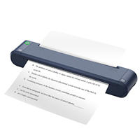 Impresora Térmica Portátil Instantánea NETUM, 300DPI, Papel Normal A4 + USB/ Batería de 1200mAh, para Viajes de Negocios