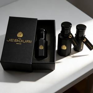 Botella de Perfume de Vidrio Negro para Attar/Oud de 3ml, 6ml, 12ml, Personalizada, con Caja de Empaque, Modelo HRX-0001 Cuadrado HAORIXIN - Product Image 1