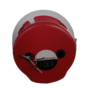 Qqchinapa EN54 Tiêu chuẩn chống cháy 100V loa trần với trường hợp kim loại màu đỏ cho trường hợp khẩn cấp - Product Image 5