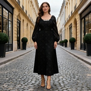 Robe Abaya en polyester de haute qualité, couleur unie, pour femmes musulmanes, fournisseur en gros personnalisé, matériau élégant - Product Image 1