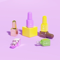 Flacon d'échantillon de vernis à ongles en verre miniature de 2 ml, logo personnalisé, conteneur vide pour nail art, emballage pour vernis gel UV