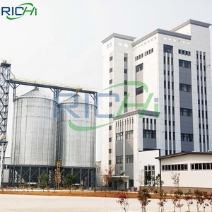 Richi 5-7t/h đầy đủ tự động gia súc gia cầm thức ăn chăn nuôi dây chuyền sản xuất nhà máy - Product Image 1