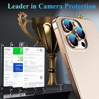 Protection d'objectif de caméra haute définition AR nouvelle conception 2025, anti-reflet populaire pour iPhone 17 16 15 14 Pro Max