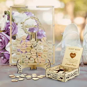 New product ideas 2023 cheap alternative acrylic wedding guest book for wedding reception