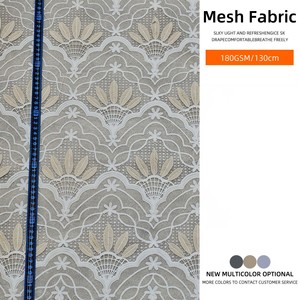 Tela de Encaje Floral Transpirable y Soluble <span class=keywords><strong>en</strong></span> Agua, 100% Algodón, <span class=keywords><strong>para</strong></span> Ropa o Vestidos Hawaianos, Tela de Encaje Bordada - Product Image 2