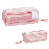 Trousse à crayons transparente inspirée de la mode Instagram, grande capacité, pour filles et garçons, collection 2026