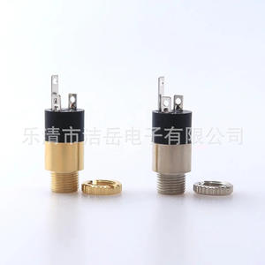 Conector de Audio y Video Leqing Jueyue Electronics PJ-392 de 3.5mm con 3 Pines para Montaje en Panel, Chapado en Oro - Product Image 2