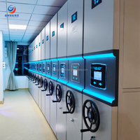 Estanterías Compactas RFID con Cerradura Electrónica, Sensores de Iluminación Automática, Aprobadas por FM, Ahorro de Energía, Espacio de Almacenamiento de Alta Densidad