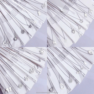 महिलाओं के लिए थोक स्टेनलेस स्टील ज्यामितीय हार फैशनेबल टाइटेनियम स्टील चेन कारखाने सस्ते गहने - Product Image 6