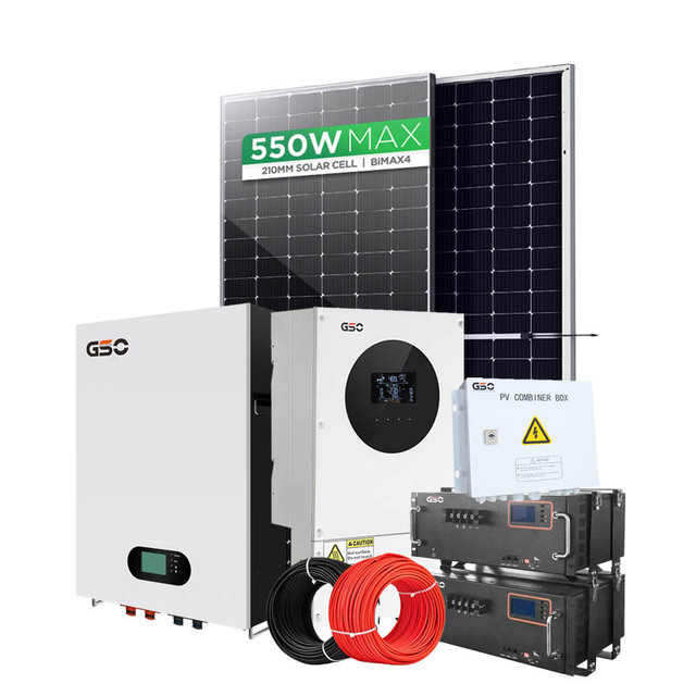 Factory Direct 12KW Solar Panel System Lithium Battery Complete Off-Grid House Solar Power System