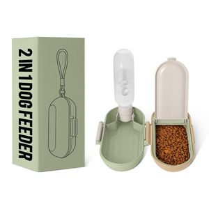 Gıda konteyner ile 600ml köpek su şişesi seyahat yavru kase taşınabilir Pet dağıtıcı kedi yürüyüş ve yürüyüş köpek hediye - Product Image 2