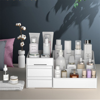Boîte de rangement cosmétique Organisateur de maquillage Armoire avec tiroirs pour cosmétiques, bijoux, accessoires