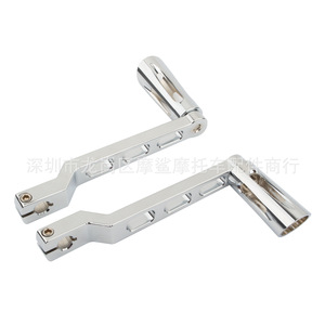 Palanca de Cambios para Motocicleta Moshark, de Aluminio Negro Cromado, Modificada para Piezas de Motocicleta Harley Davidson - Product Image 4