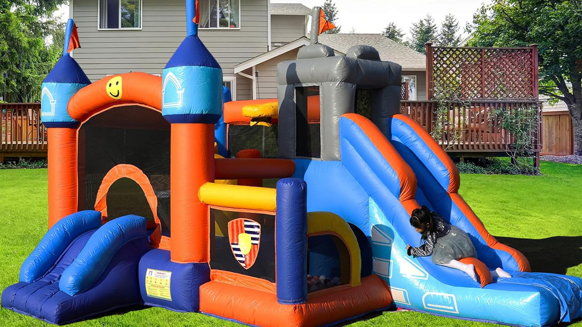 Comme image (bleu + orange + jaune)