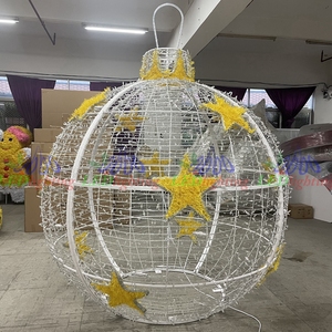 Popular al aire libre a prueba de agua 3D gran LED motivo Luz Decoración bolas de Navidad con motivo de luz para la venta - Product Image 6