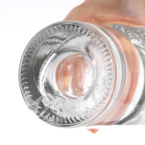 Fuente 750ml modelo <span class=keywords><strong>botella</strong></span> <span class=keywords><strong>de</strong></span> vidrio plano cabeza <span class=keywords><strong>de</strong></span> león patrón cristal blanco Material vino licor <span class=keywords><strong>Vodka</strong></span> <span class=keywords><strong>botella</strong></span> <span class=keywords><strong>de</strong></span> corcho vacía - Product Image 3