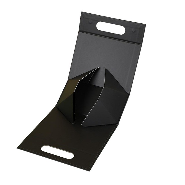 Cardboard Gift Boxes Personal Logo Available Custom Folding Luxury Magnetic Cosmetic Black Packaging Boxes for Perfume Packaging