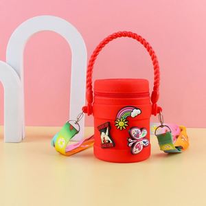 Waterproof Multifunctional Portable Silicone Coin <b>Purse</b> Wallet Case <b>Cute</b> Style Zipper Closure for Sundries Storage Headphone Bag - Product Image 2