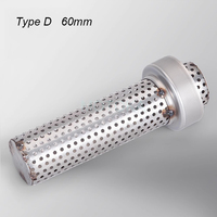 Knalpot modifikasi Universal 51mm 60mm, peredam dapat dilepas DB Killer pengurang kebisingan pemurni knalpot sepeda motor
