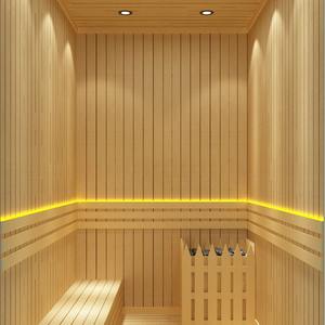 Equipo de sauna para el hogar Onda de luz infrarroja lejana Fisioterapia Registro Hemlock Diseño de instalación de habitación de cedro rojo - Product Image 4