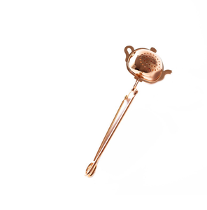 Hot Selling Novelty Design Reusable <b>Infuser</b> With Handles Plated <b>Tea</b> Stainer - Product Image 3