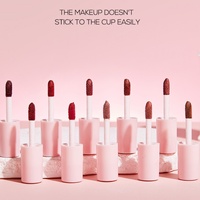 Vente en gros de gloss à lèvres vegan en marque privée, lot de 10 pièces, maquillage beauté, gloss à lèvres imperméable, non collant, rouge à lèvres liquide mat