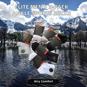 Alta qualità degli uomini di Elite basket Sport all'aperto <span class=keywords><strong>pantaloncini</strong></span> all'ingrosso 3 paia Per carta classica alta caviglia Terry equipaggio estivo lavorato a maglia - Product Image 2