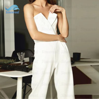 Personnalisé Dames Élégante Mode Formelle Décontractée Bodycon Combinaisons Femmes Adulte Une Pièce Sans Manches Combinaison Avec Corset