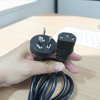 Cable de Alimentación AU de Alta Calidad de 1.5M 1.8M con Cobre para Computadora Portátil y de Escritorio, Cable de Alimentación C13 C7 C5