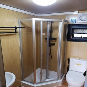 Foldable Tiny Prefabricated Granny Extended Mobile Trailer Workshop Prefab Expandable FlatPack Container House on Wheels - Product Image 5