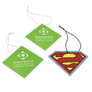 Ambientador Colgante Popular, Económico, con Forma e Impresión Personalizadas, Papel Aromatizante para Auto - Product Image 1