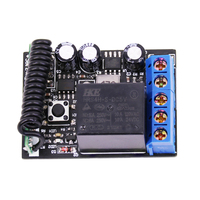 Récepteur sans fil RF 433 MHz 1 canal 10A AC/DC 12-48V avec relais pour télécommande à code fixe et code d'apprentissage