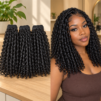 Lot de Cheveux Humains Vierges Cambodgiens Grade 12A, Bouclés Pixie, Double Drawn, pour Tissage, Vente en Gros