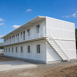 Maison conteneur modulaire pliable - Conception moderne préfabriquée mobile, étanche et résistante au vent pour usage extérieur, construction scolaire - Product Image 2