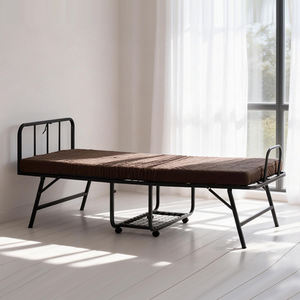 <span class=keywords><strong>Lit</strong></span> pliant avec matelas, <span class=keywords><strong>lit</strong></span> <span class=keywords><strong>d</strong></span>'appoint pour adulte, cadre robuste, pliable, portable, simple, <span class=keywords><strong>facile</strong></span> à ranger pour chambre <span class=keywords><strong>d</strong></span>'hôtes, petit appartement - Product Image 5