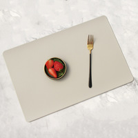 Nodic Haute Qualité Restaurant Décoratif Rectangulaire Pu En Cuir Table Tapis De Luxe Western Napperon