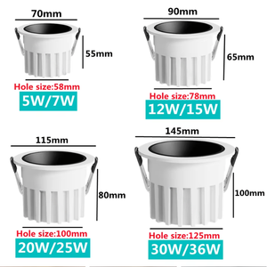 Foco de Techo LED Empotrado Moderno de Bajo Deslumbramiento de 12w 15w 18w, Foco Zigbee, Downlight - Product Image 2
