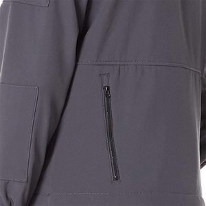 <b>Wind</b> <b>Breaker</b> Rash Guard Custom Unisex Heavyweight Fleece Stand Collar Windproof Working Coat Soft-shell Waterproof Hiking Canvas - Product Image 5