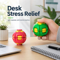 Jouet sensoriel de poche portable, rotation des doigts, soulagement du stress, pression, rotation, balle anti-stress
