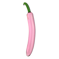 Consoladores de cristal transparente de pepino erótico resistente al agua, pene Artificial en forma de fruta, tapón Anal de cristal grande, juguete sexual para hombres y mujeres