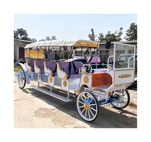 Chariot de mariage 2025 à vendre / Chariot de balade Cendrillon / Chariot électrique pour poney / Chariot à chevaux - Product Image 1