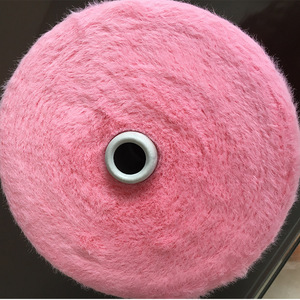 2cm 인조 밍크 깃털사 100% 나일론 소프트사 공장 직판 도매 대량 공급 고급 니트웨어용 - Product Image 4